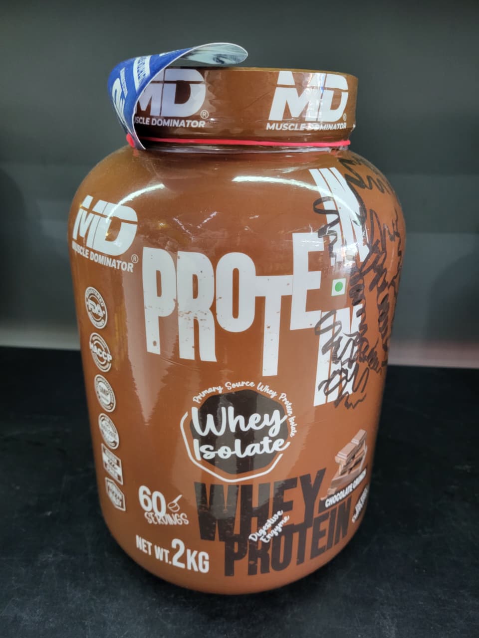 MD Nutrition Whey Isolate - Muscle Dominator Series - 2kg - Chocolate Crunch