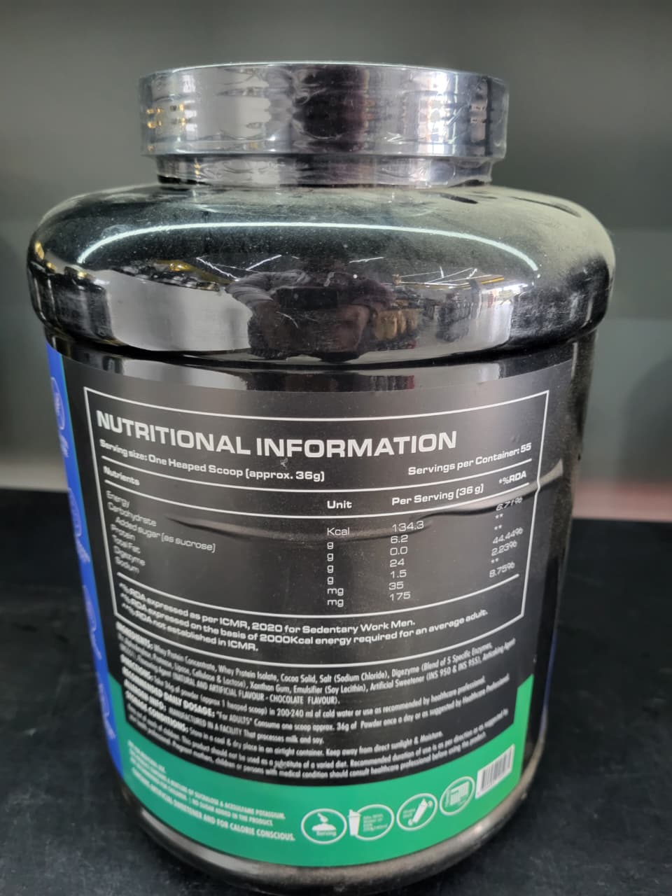 Your Whey 100% Whey Protein – Premium Blend with Whey Isolate | 24g Protein, 5.3g BCAA | Chocolate Flavor (2kg / 55 Servings)