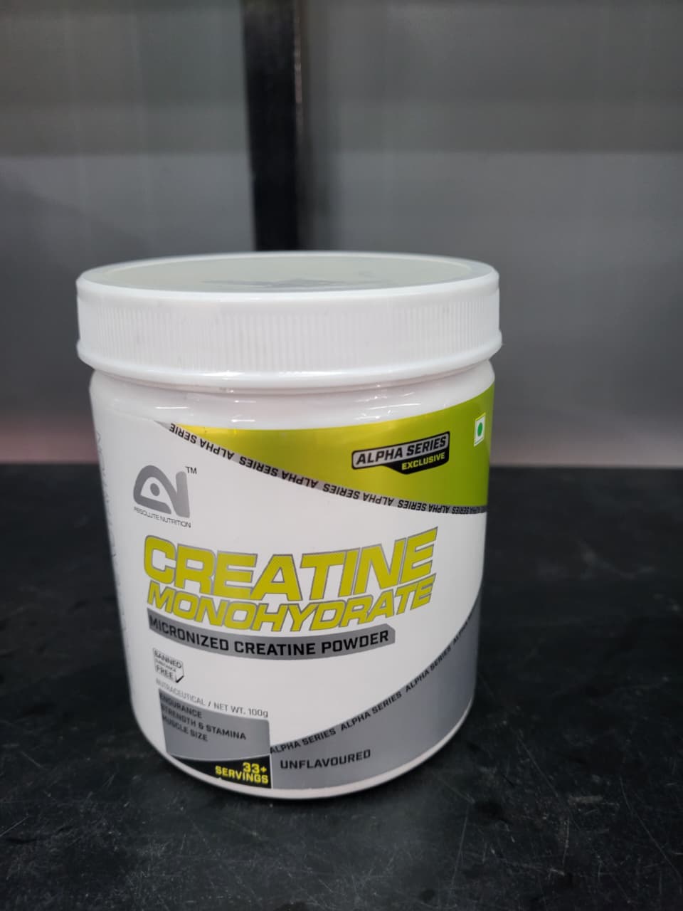 Absolute Nutrition Alpha Series Micronized Creatine Powder – Pure Creatine Monohydrate for Muscle Strength, Endurance & Size | Unflavoured (100g / 33+ Servings)