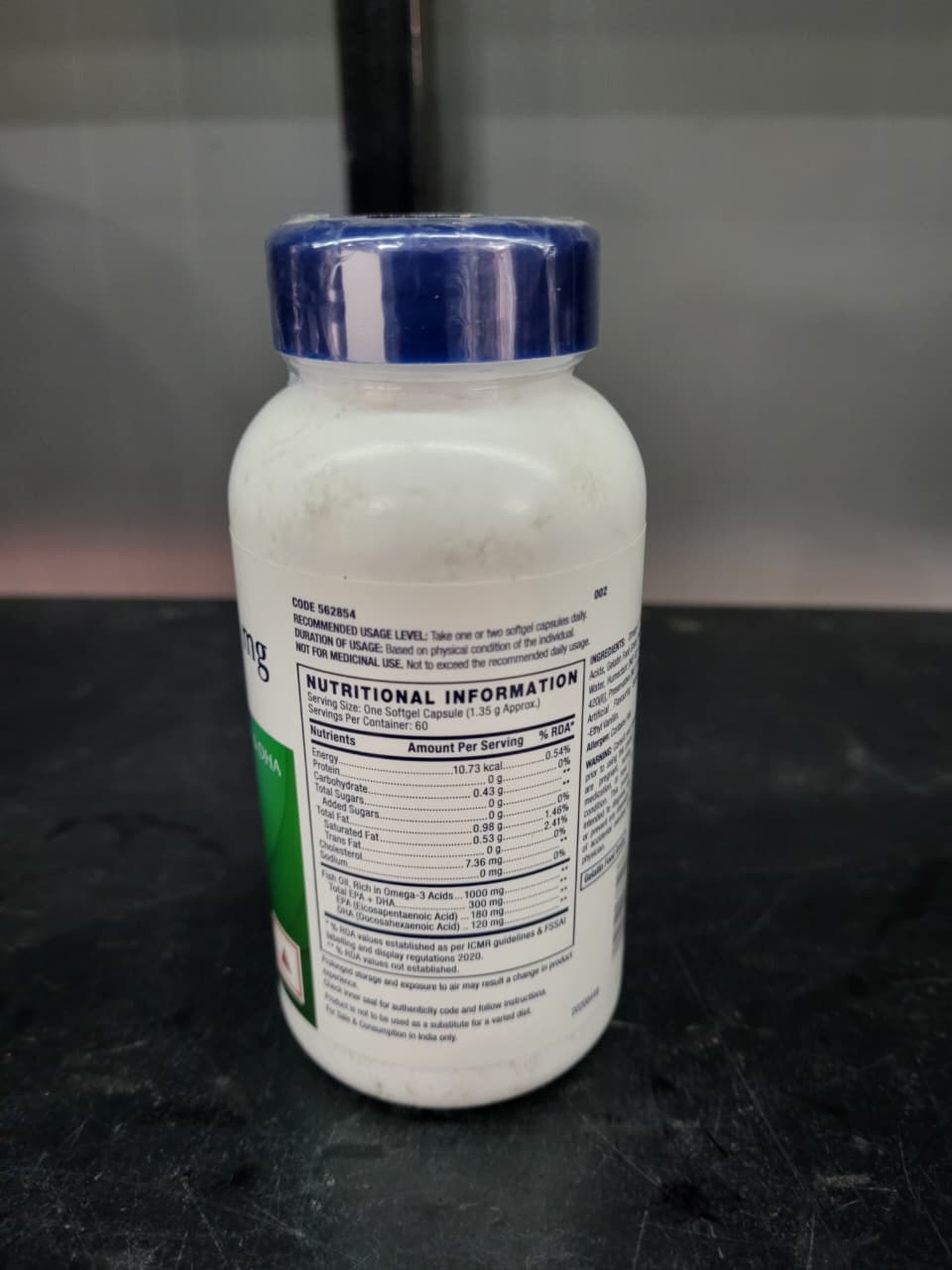 GNC Fish Oil 1000mg – High-Quality Omega-3 with EPA & DHA | Supports Heart, Brain, Skin, Eye & Joint Health | 60 Softgel Capsules