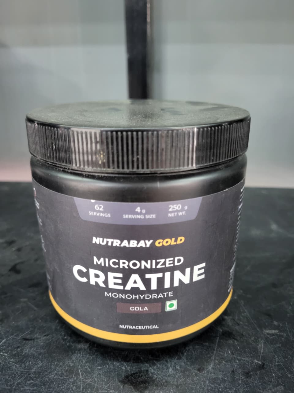 Nutrabay Gold Micronized Creatine Monohydrate – Pure Performance & Muscle Strength | Cola Flavor (250g / 62 Servings)