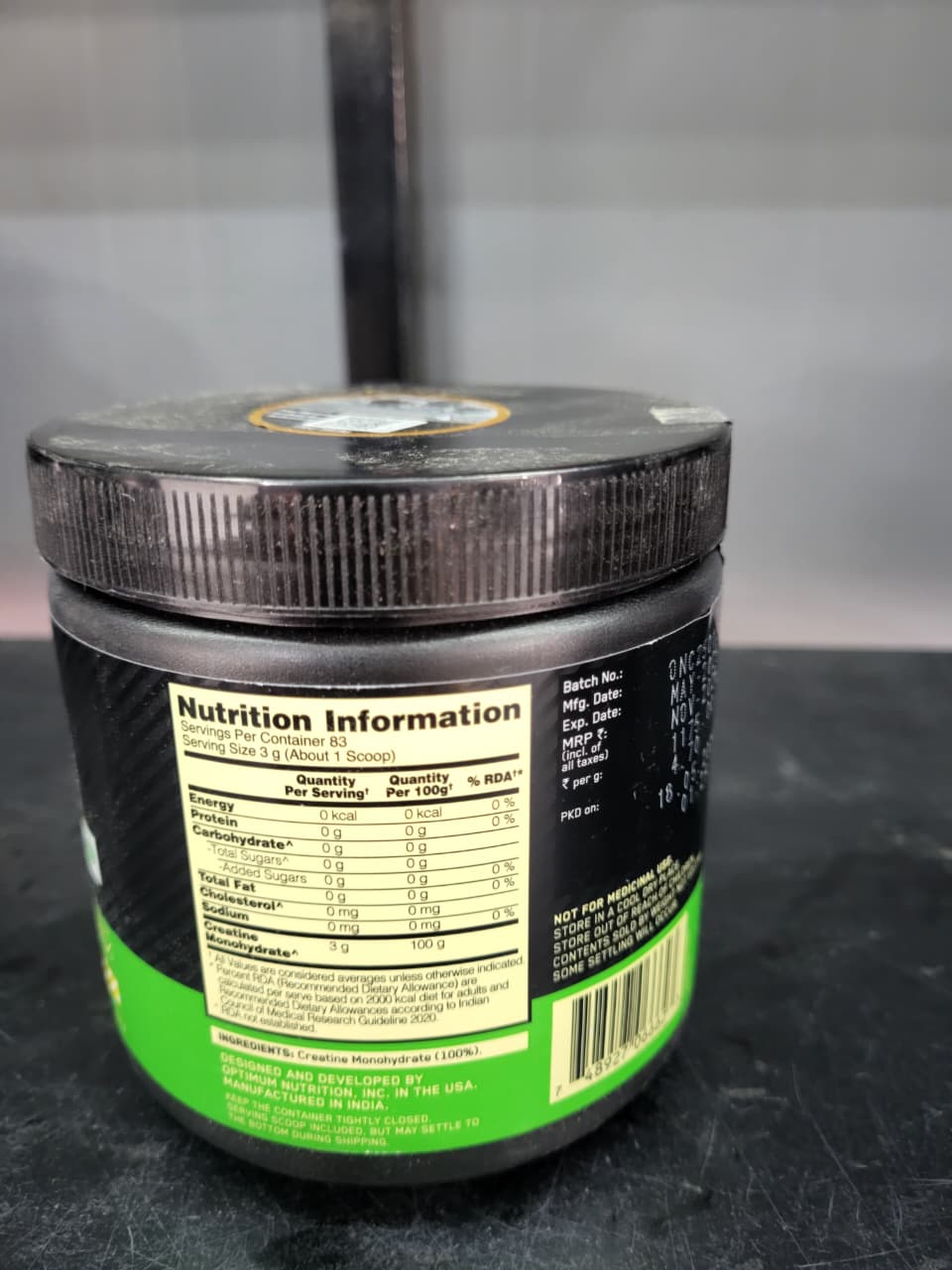 Optimum Nutrition (ON) Micronised Creatine Powder – 100% Pure Creatine Monohydrate for Explosive Performance | Unflavoured (250g / 83 Servings)