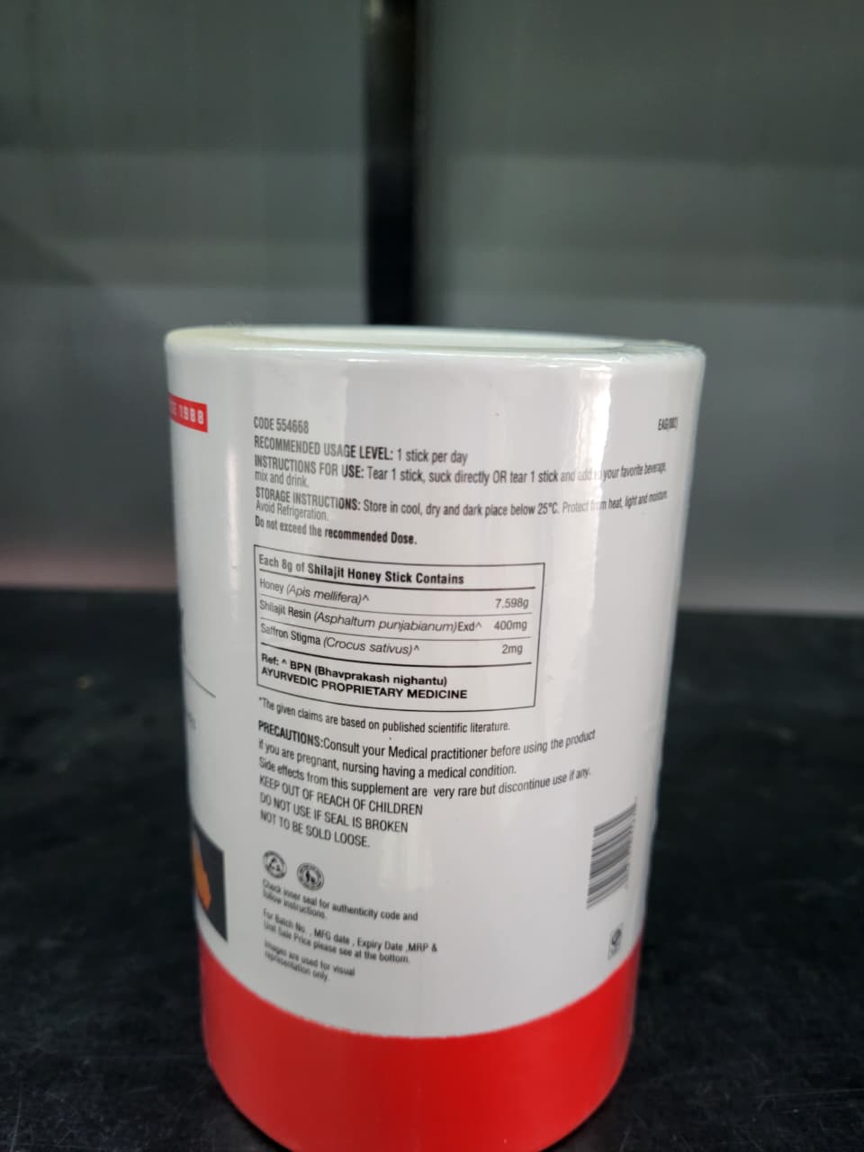 GNC Pro Performance Shilajit Honey Stick – Mineral-Rich Wellness Support with Saffron | Energy, Metabolism & Vitality (240g / 30 Sticks)