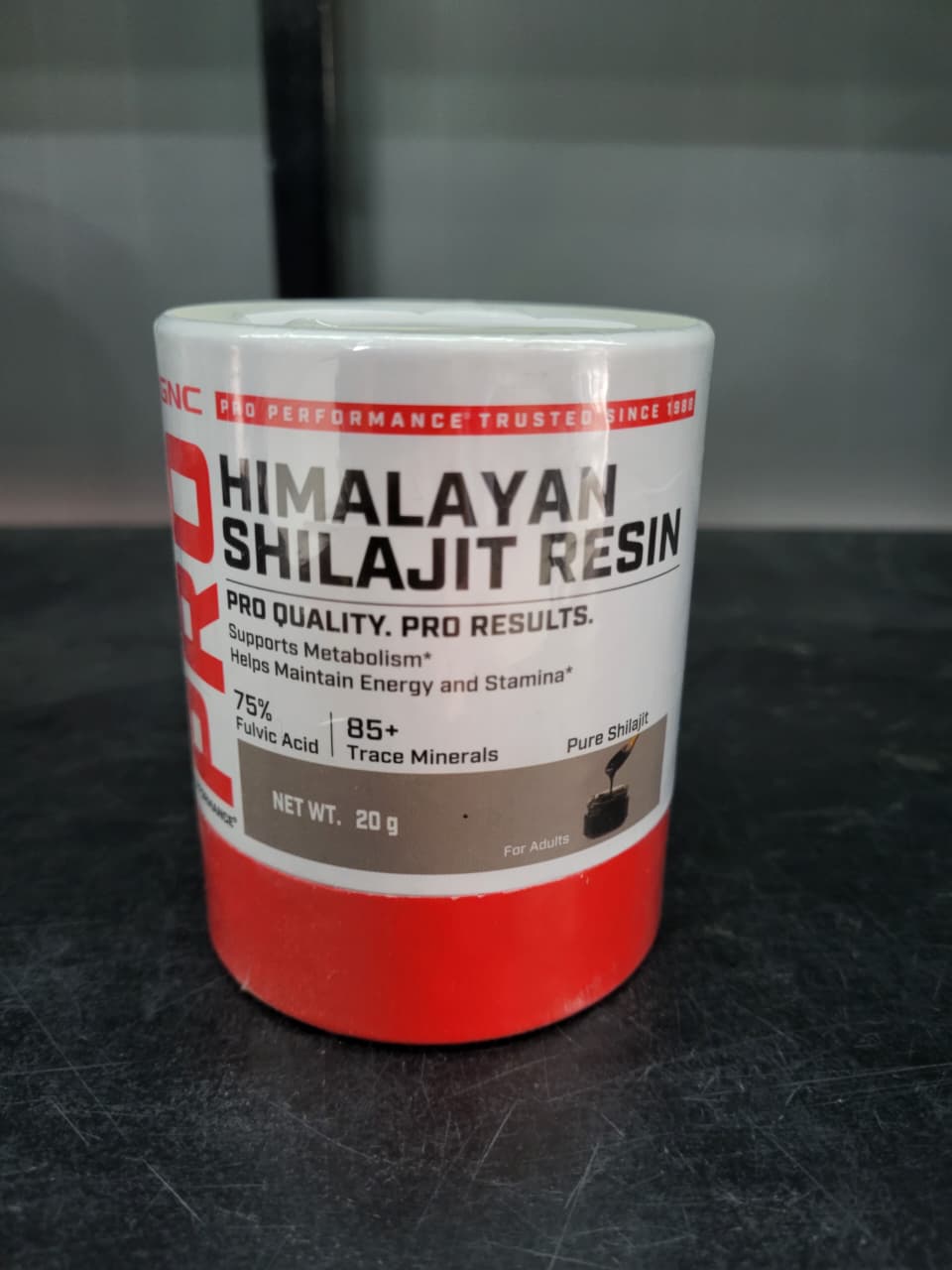 GNC Pro Performance Himalayan Shilajit Resin – Pure Shilajit for Energy, Stamina & Metabolism | 75% Fulvic Acid & 85+ Trace Minerals | 20g