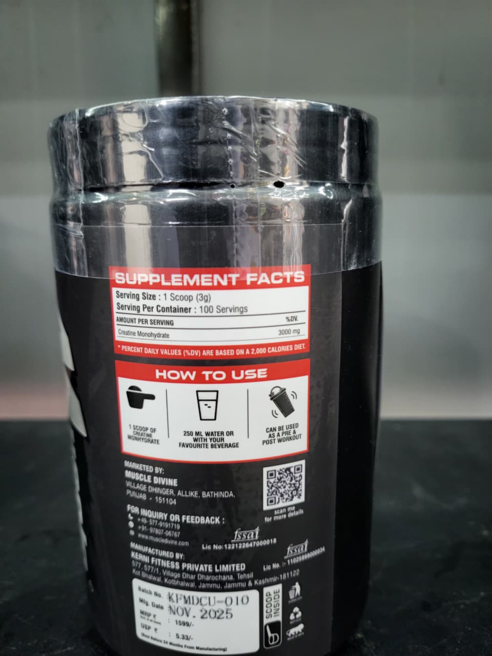 Platinum Crea Ultra Pure | 100% Creatine Monohydrate (300g)