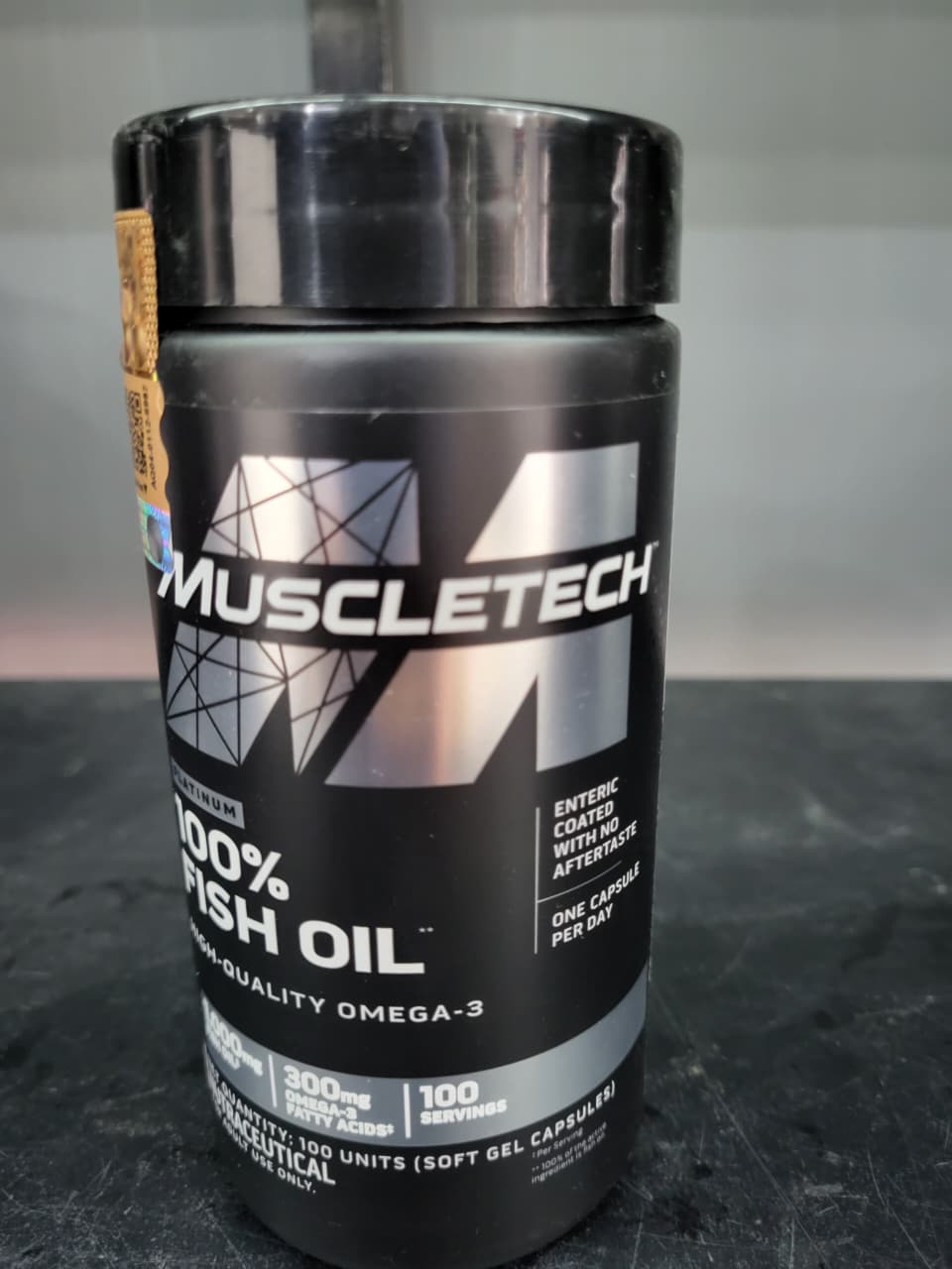 MuscleTech Platinum | 100% Fish Oil – Ultra-Pure Omega-3 (100 Soft Gels)