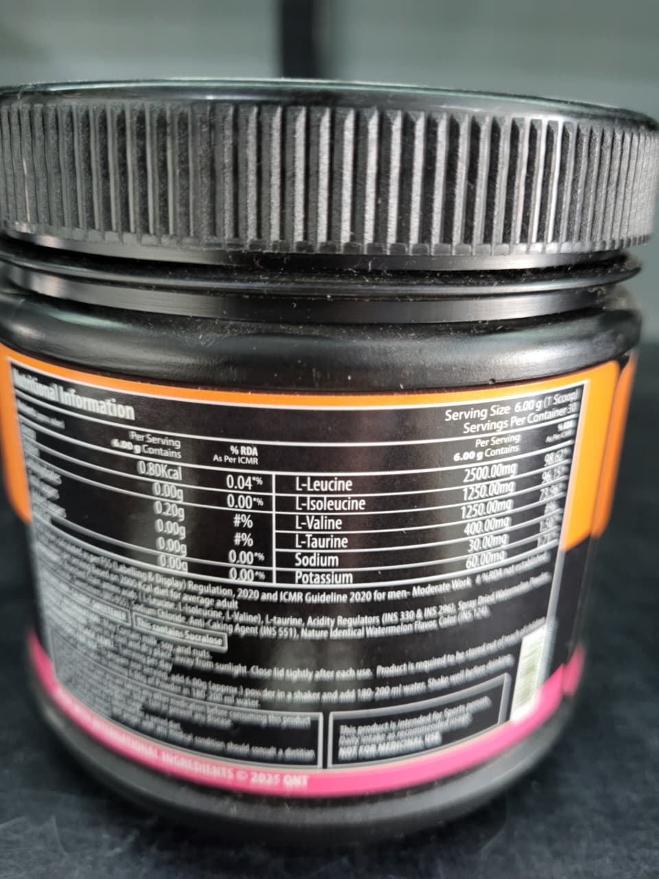 QNT | BCAA 8500 – Micronized Recovery Fuel (Pasteque/Watermelon)