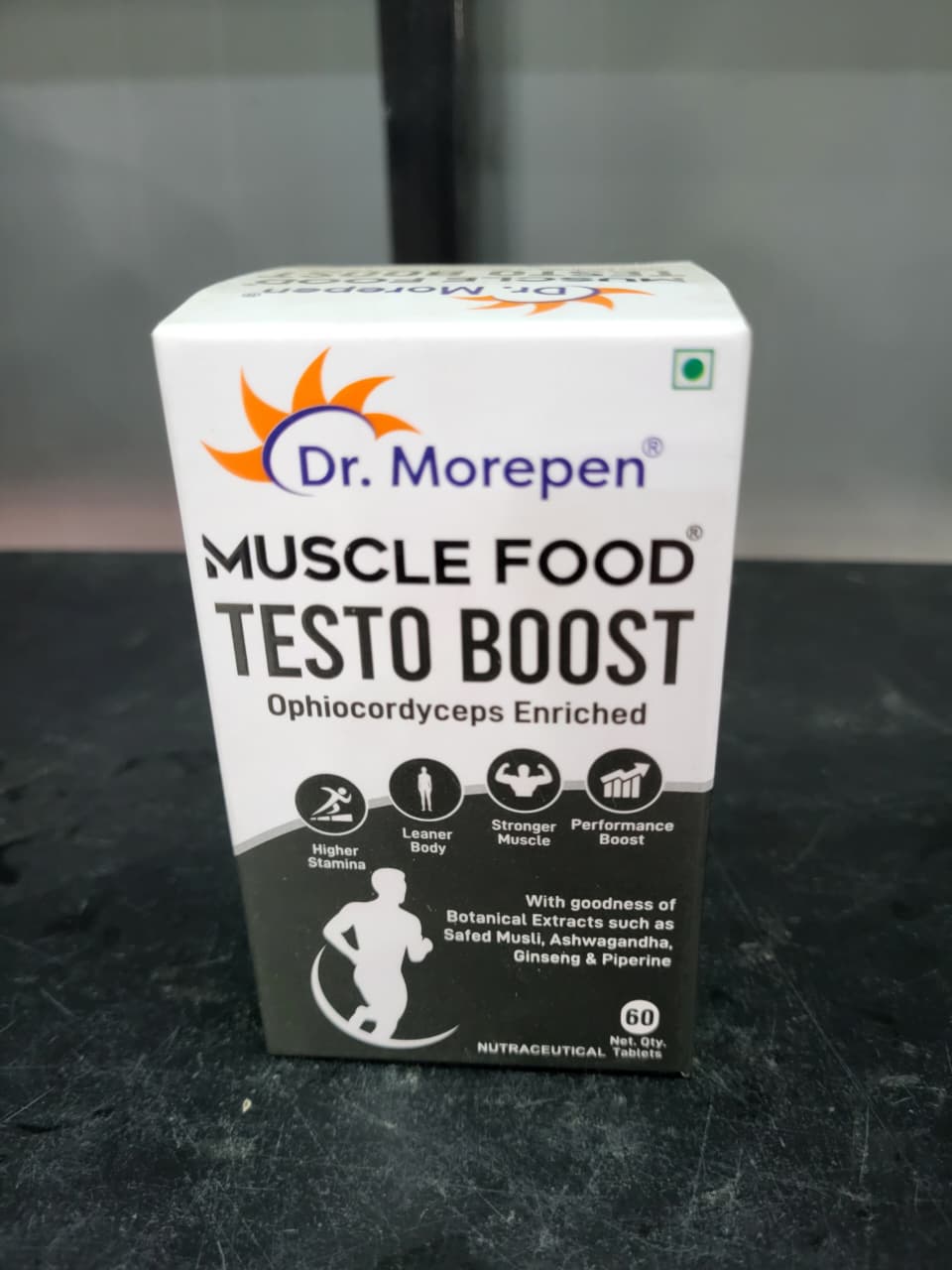 Dr. Morepen Muscle Food | TESTO BOOST – Ophiocordyceps Enriched (60 Tablets)