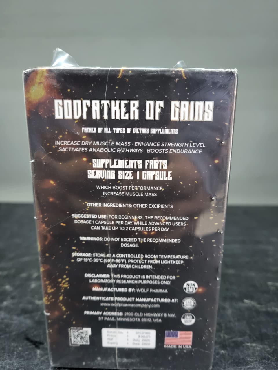 Elite Muscle Recharger Stack – 2x Anabolic Research (AR) Tri-Whey Fusion (2KG each) + Wolf Pharma Godfather of Gains (30 Caps)