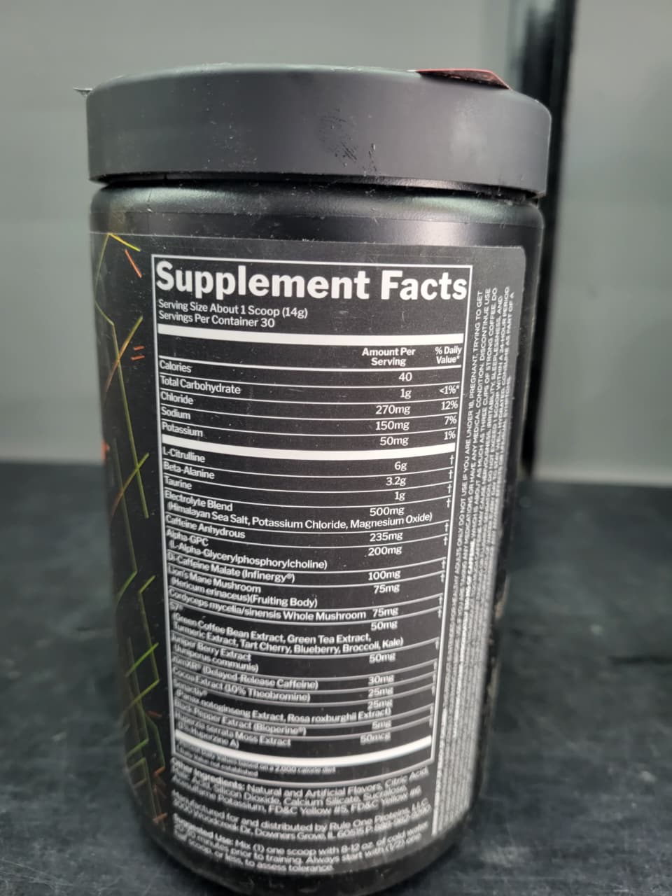 Rule 1 Proteins | R1 Pre-Lift™ – Advanced Pre-Workout (Mandarin Mango)