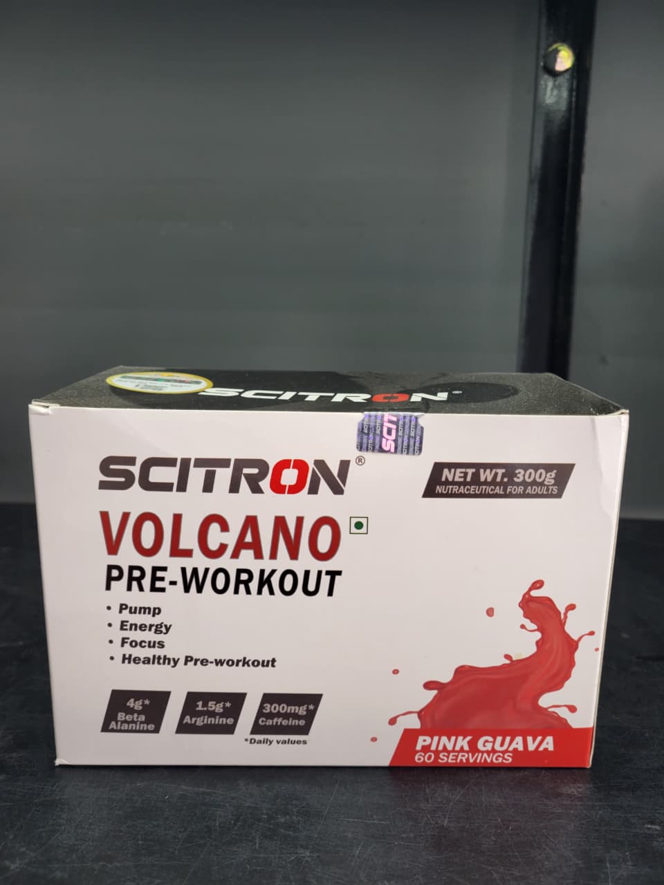 SCITRON VOLCANO® Pre-Workout – Explosive Energy & Pump (Pink Guava)