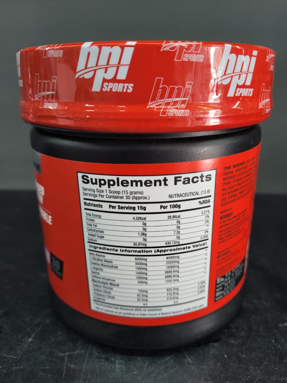 BPI Sports | 1.M.R. VORTEX™ – Pre-Training Performance (Lychee Flavor)