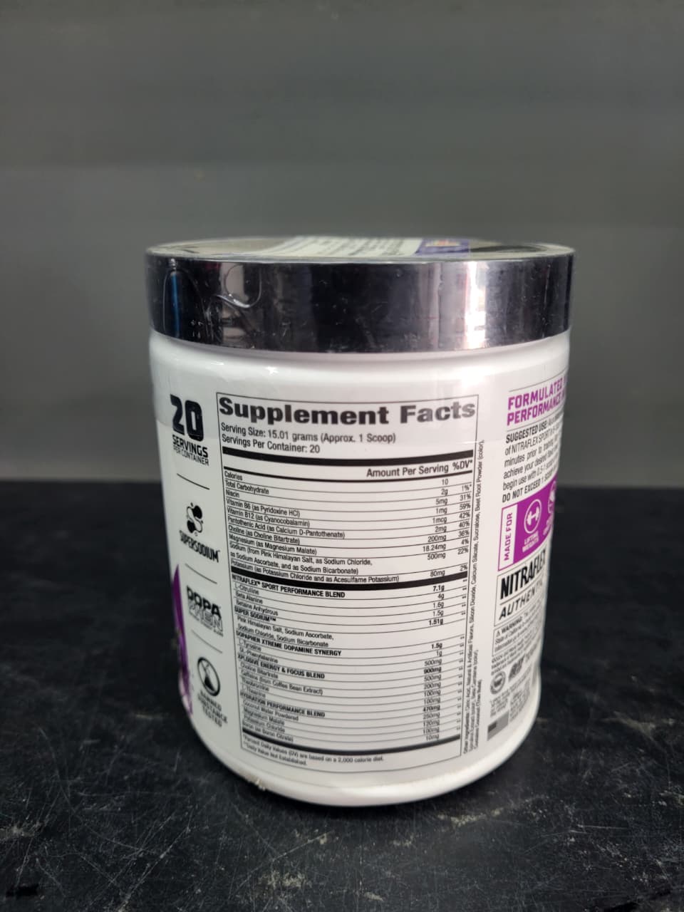 GAT SPORT | NITRAFLEX® EXTREME SPORT – Performance Pre-Workout (Grape Cotton Candy)