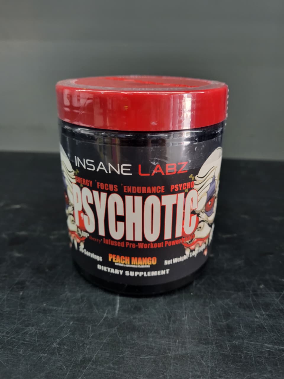 INSANE LABZ | PSYCHOTIC™ – High-Stimulant Pre-Workout (Peach Mango)