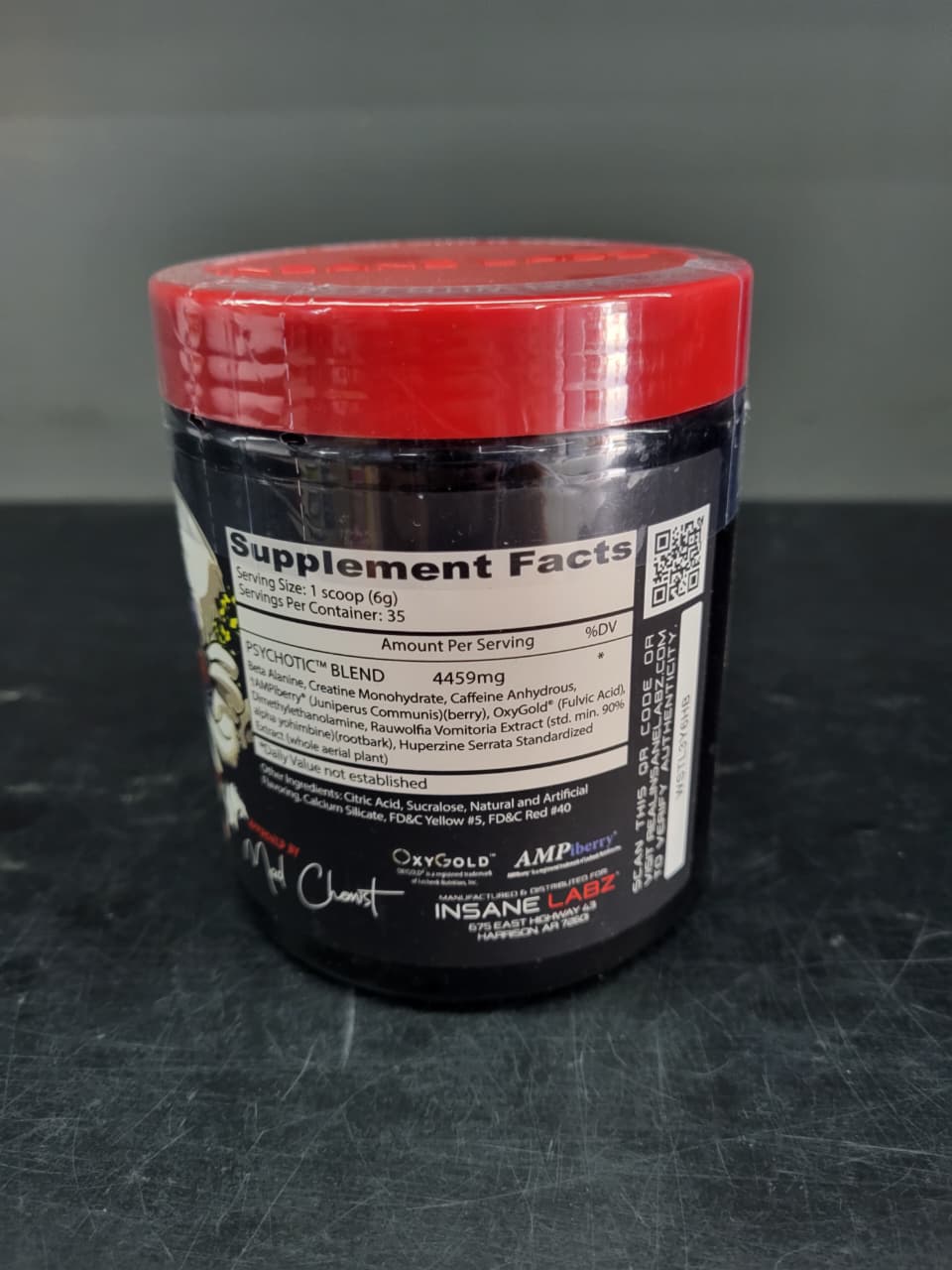 INSANE LABZ | PSYCHOTIC™ – High-Stimulant Pre-Workout (Peach Mango)