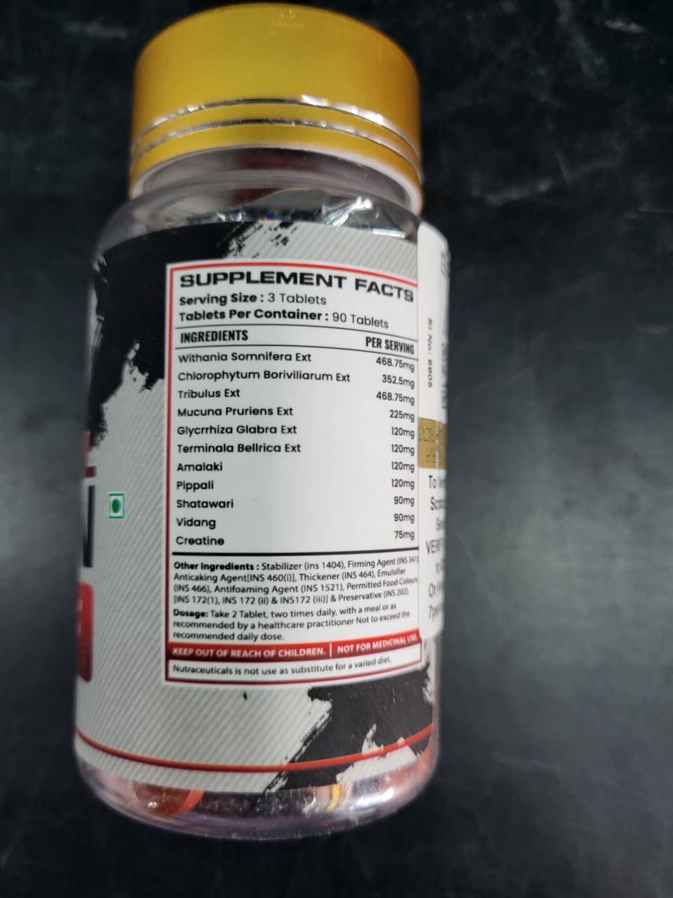 7% Labz Natural Androl Gain: Men’s Power & Testosterone Support – 90 Tablets