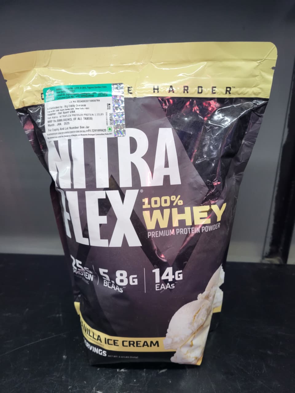 Nitraflex 100% Whey Premium Protein Powder | Vanilla Ice Cream
