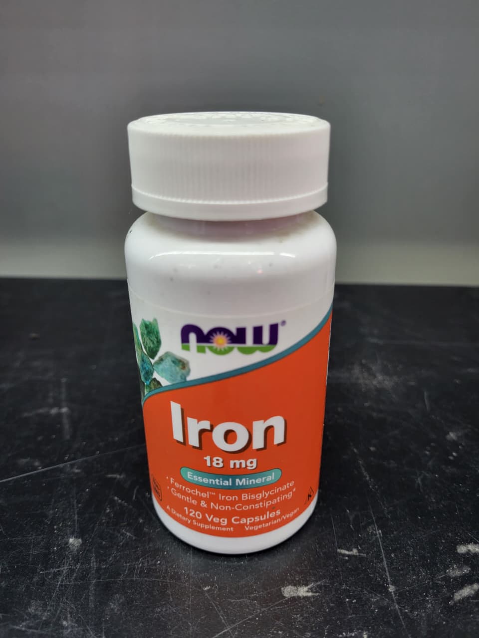 NOW Foods Iron 18 mg | Essential Mineral Supplement 120 Caps