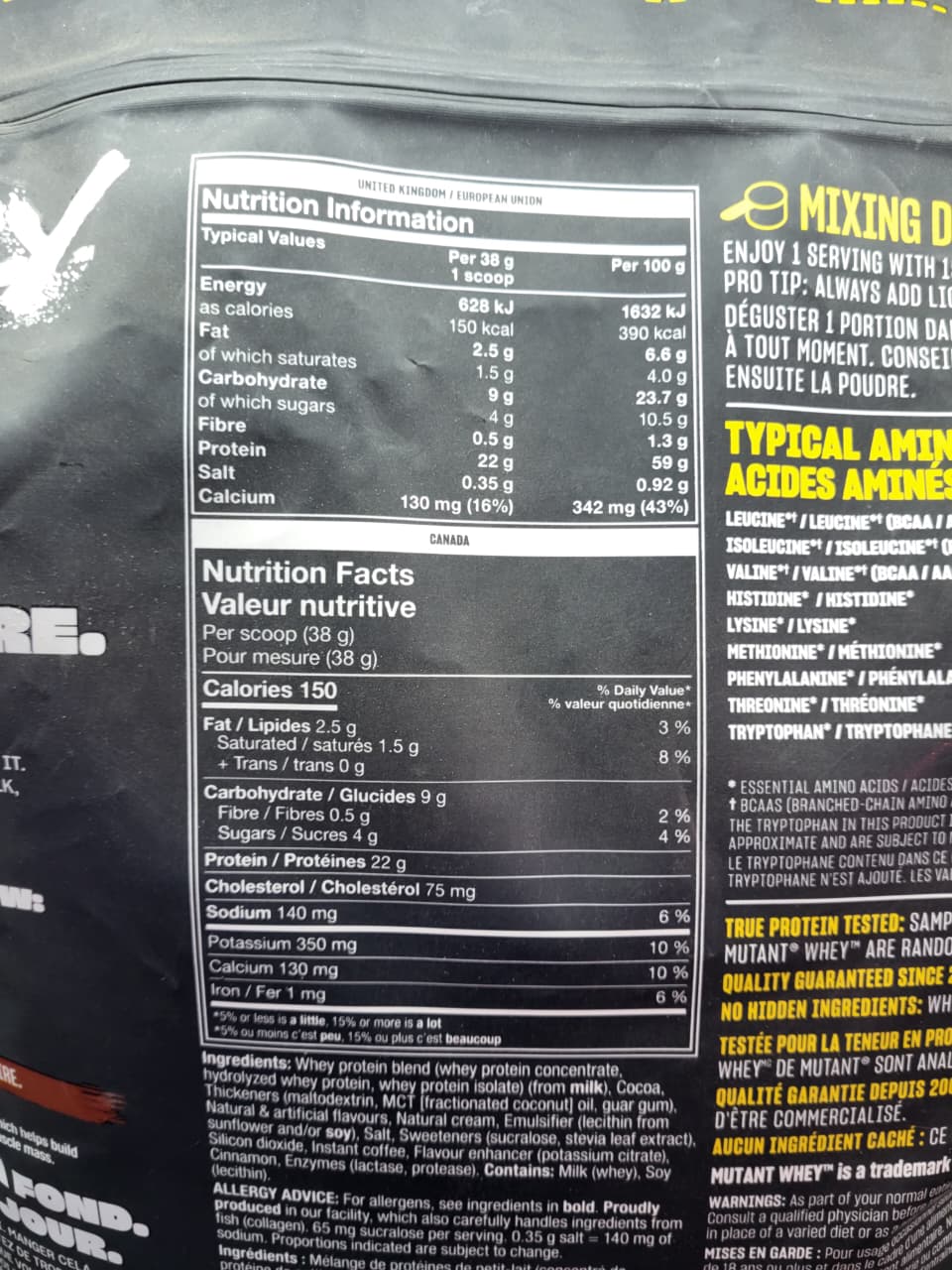 Mutant Whey | 100% Gourmet Whey Protein Mix 4.54Kg