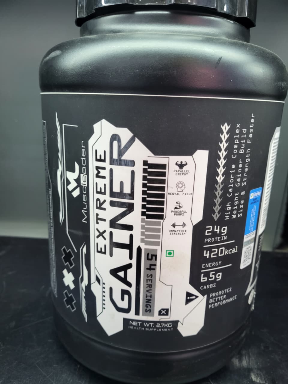 Muscleleader Extreme Gainer | High-Calorie Complex Weight Gainer 2.7Kg