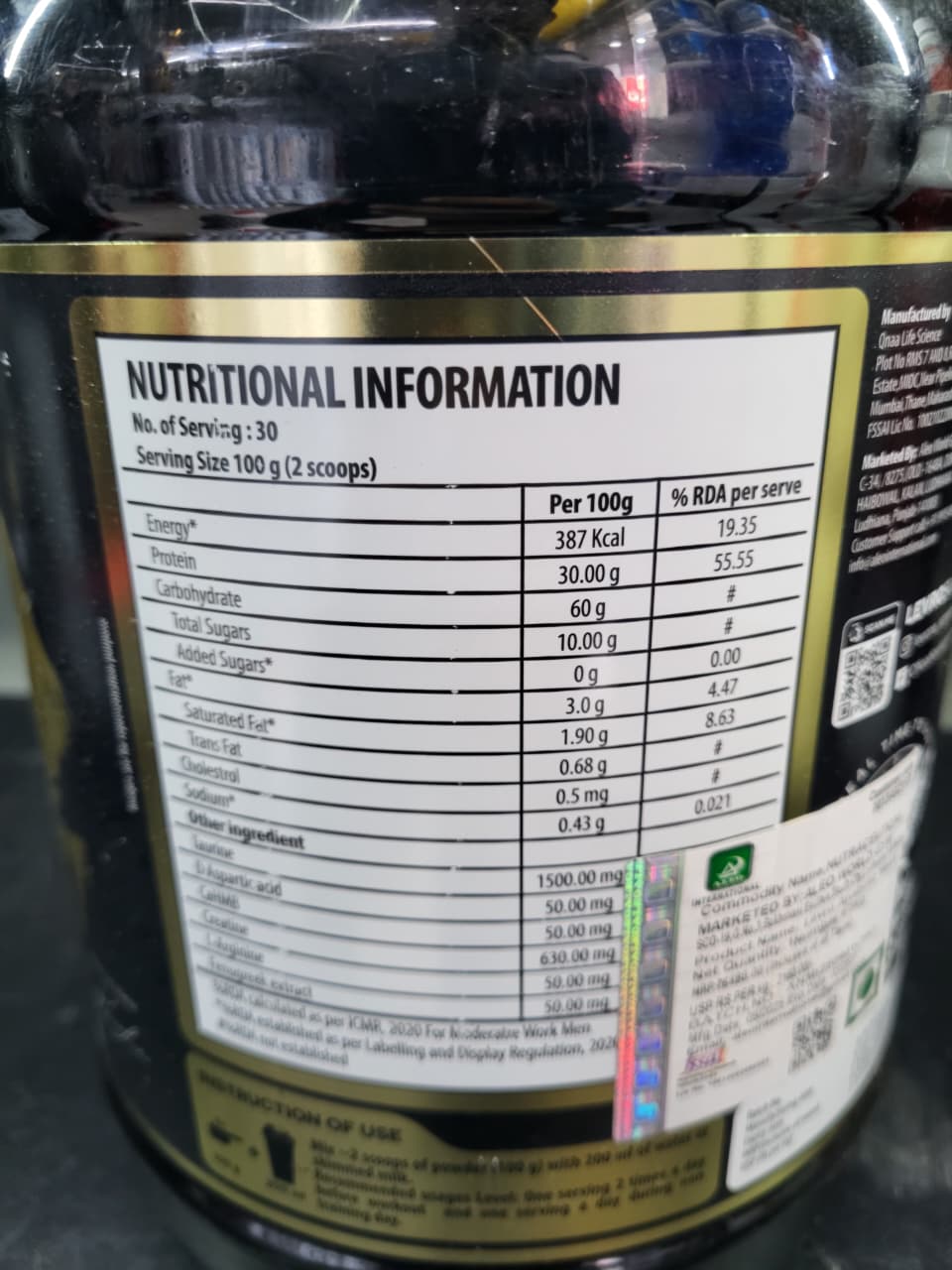 Kevin Levrone Signature Series Anabolic Mass | Advanced Lean Muscle Gainer | 3Kg