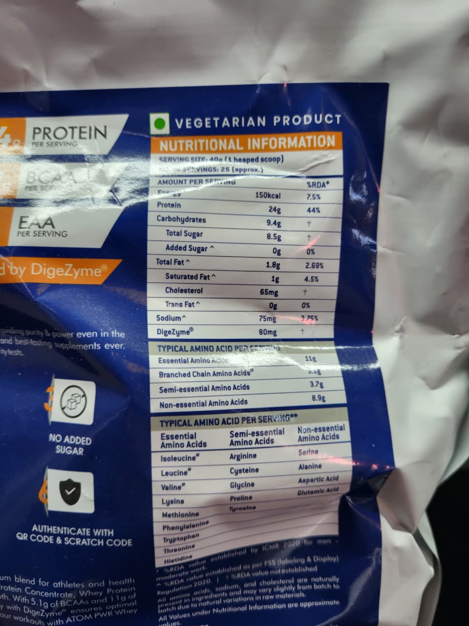 ATOM PWR Whey Protein - Fuel The Power Within 1Kg