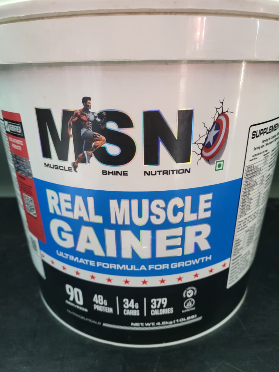 MSN Real Muscle Gainer | Ultimate Formula for Growth – 4.5kg (10lbs)