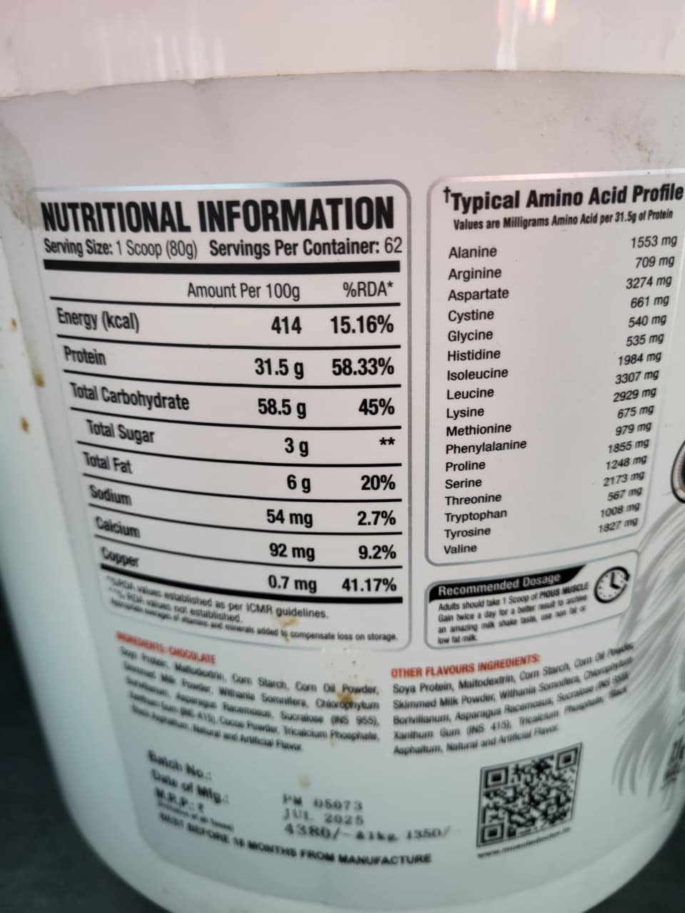 Muscle Doctor X-Animal Pious Muscle Gainer | Max Intense Gain – Belgium Chocolate (5kg)