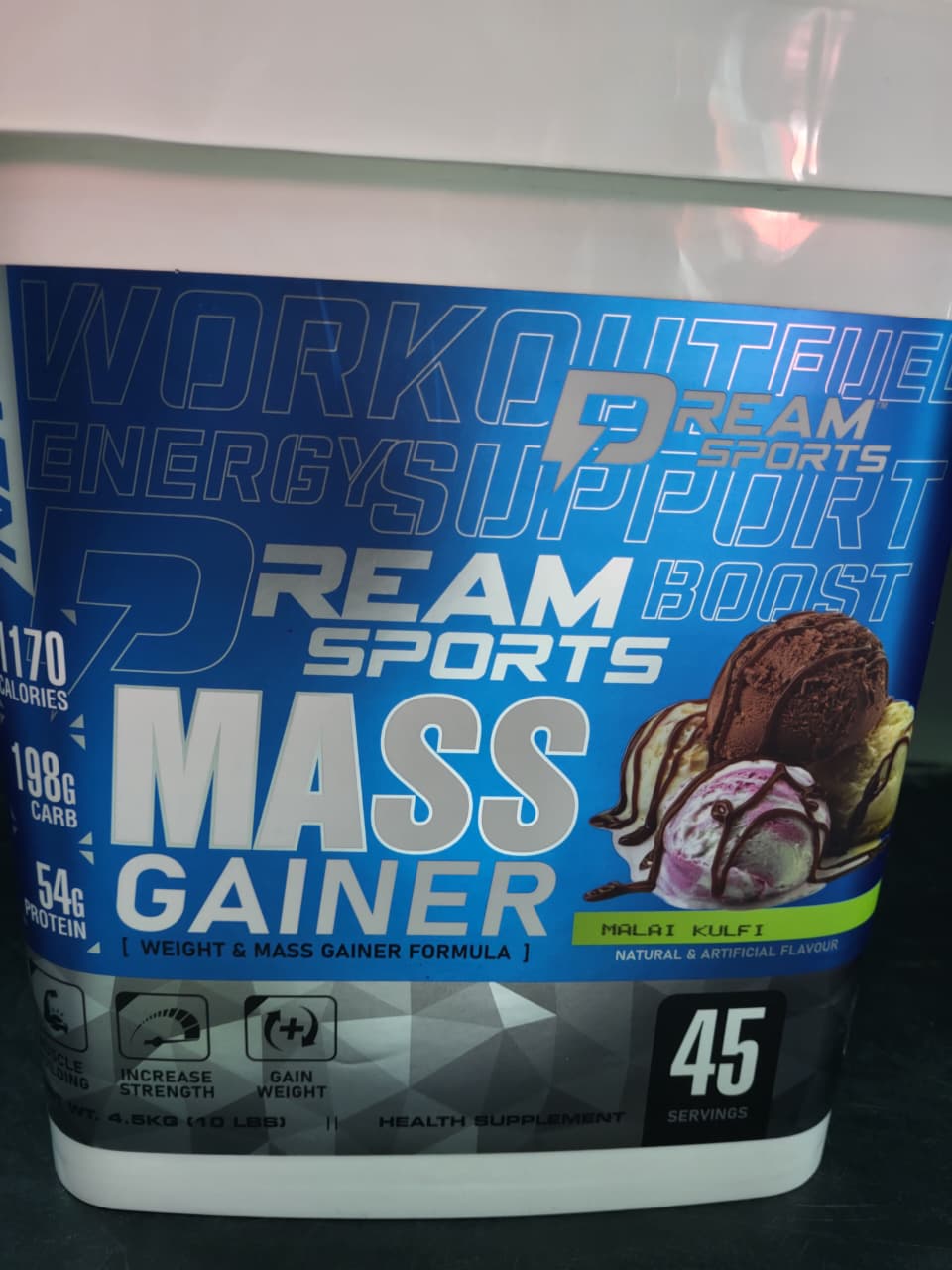 Dream Sports Mass Gainer – Malai Kulfi (4.5kg / 10 lbs)