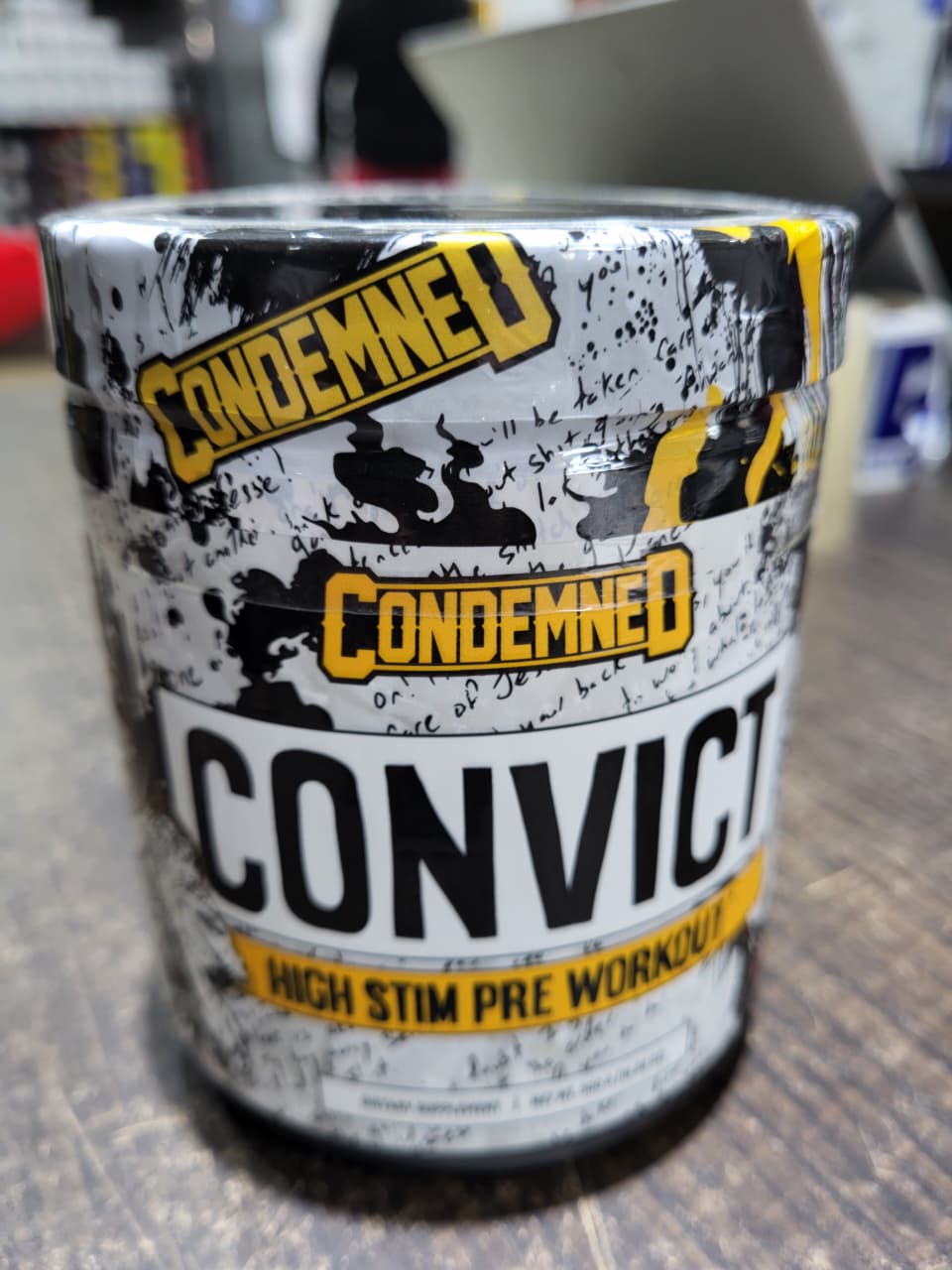 Condemned Labz Convict High Stim Pre-Workout – Extreme Energy, Focus, and Pumps