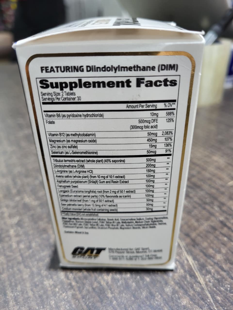GAT Sport Testrol Gold ES – Advanced Testosterone Booster & Estrogen Support (60 Tablets)