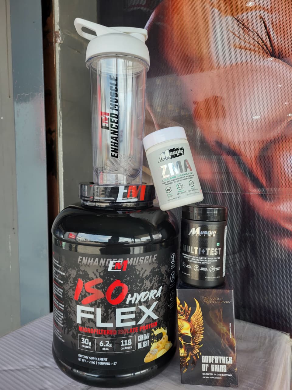 Ultimate Anabolic & Recovery Stack | ISO Hydra Flex + ZMA + Multi-Test + Godfather of Gains + FREE SHAKER