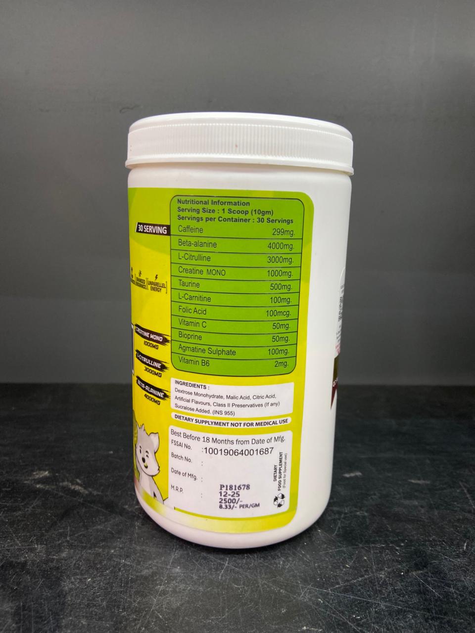 Muscle Divine PER4M Pre-Workout + Green Beast XXL Labs (60 Capsules)