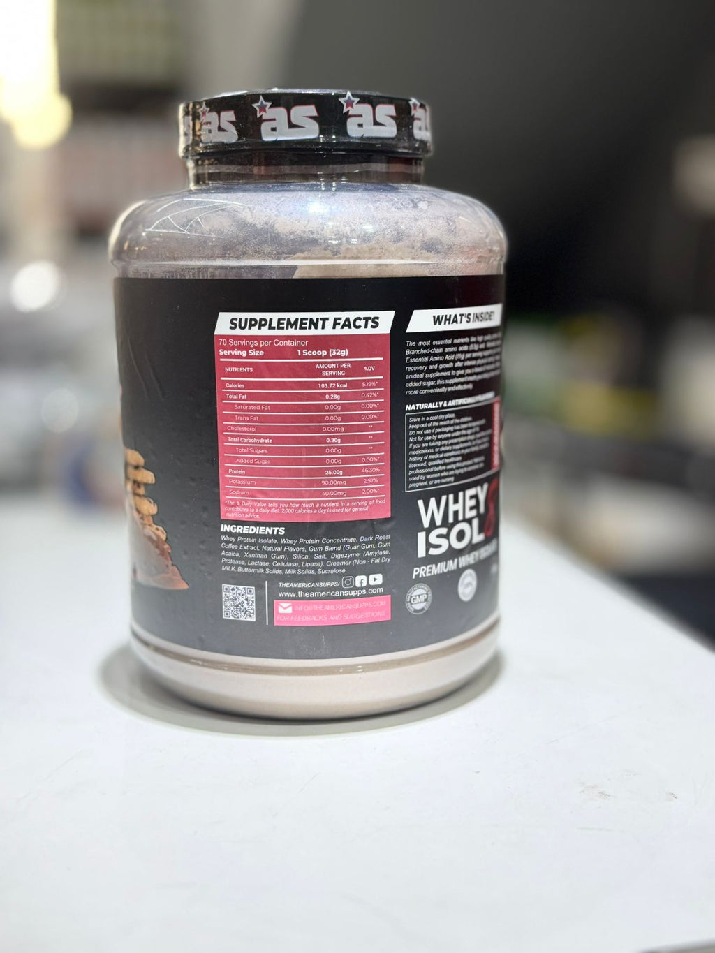 American Supps Whey Isol8 Chocolate Cookies