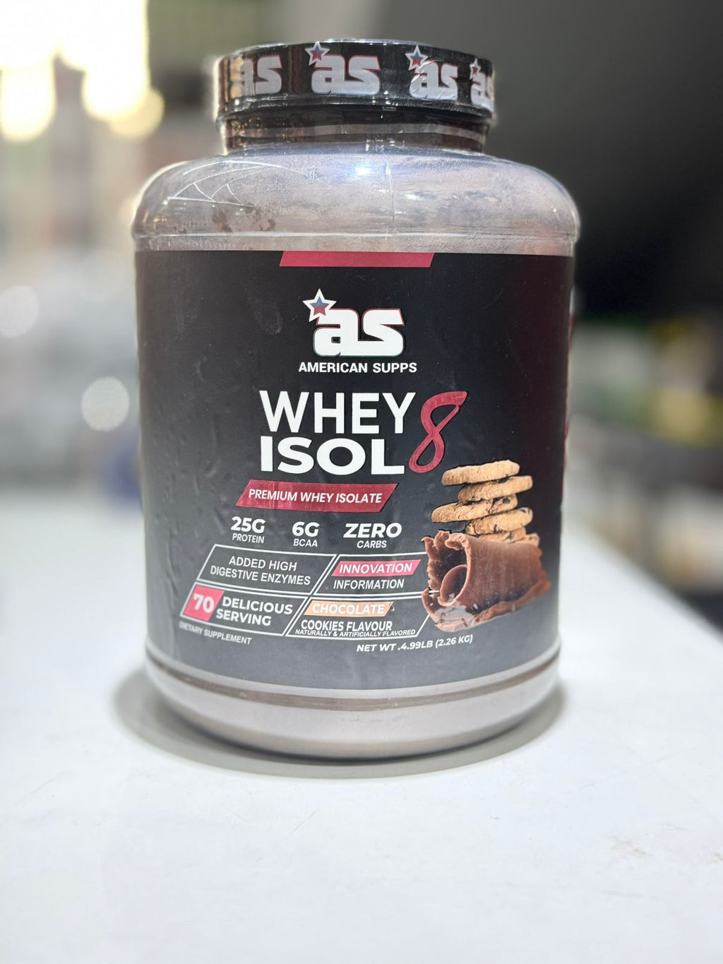 American Supps Whey Isol8 Chocolate Cookies