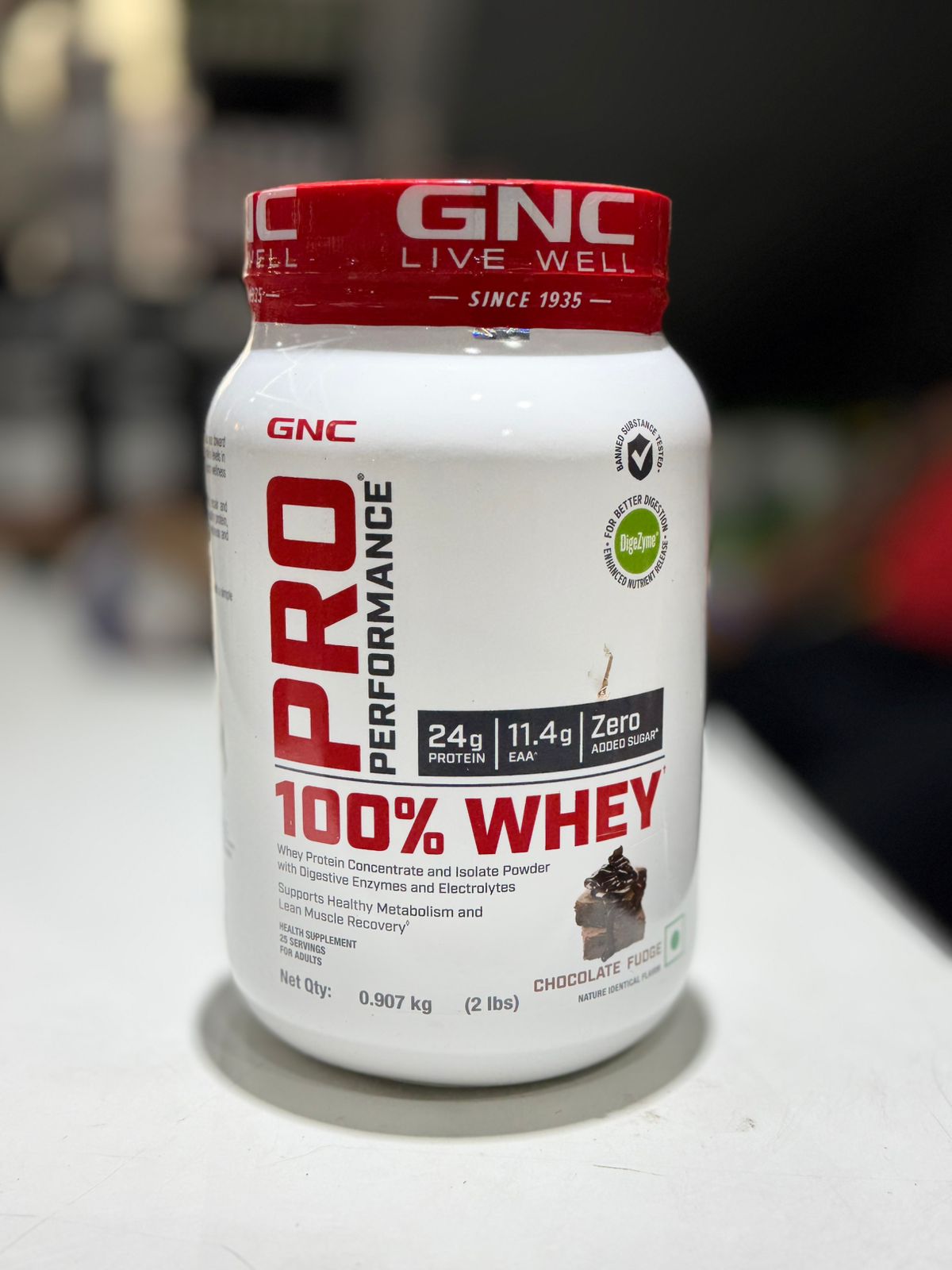 GNC Pro Performance 100 Whey Chocolate Fudge