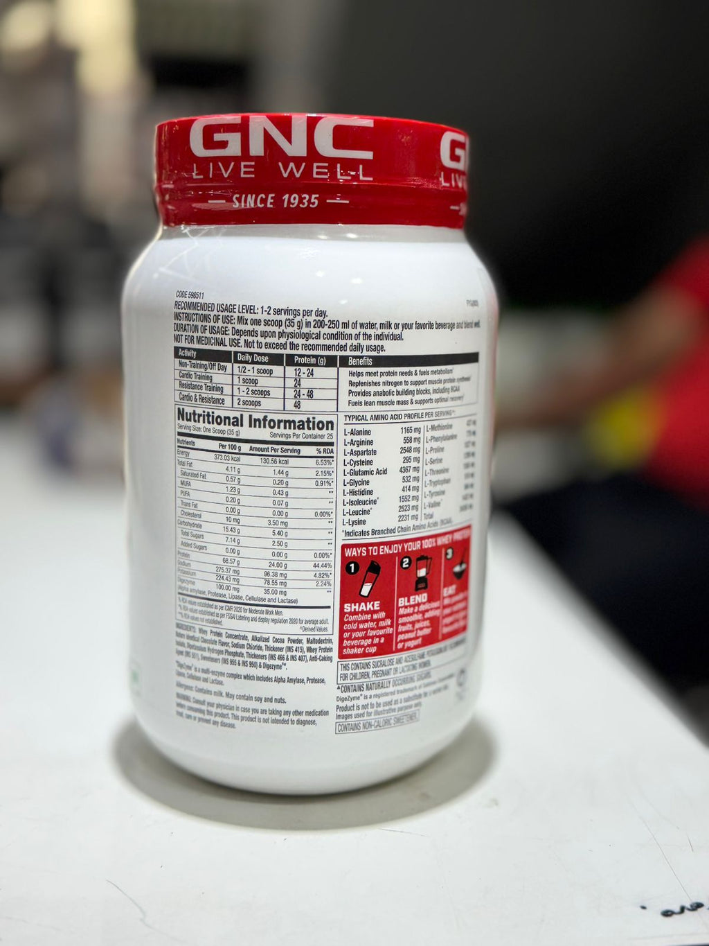 GNC Pro Performance 100 Whey Chocolate Fudge