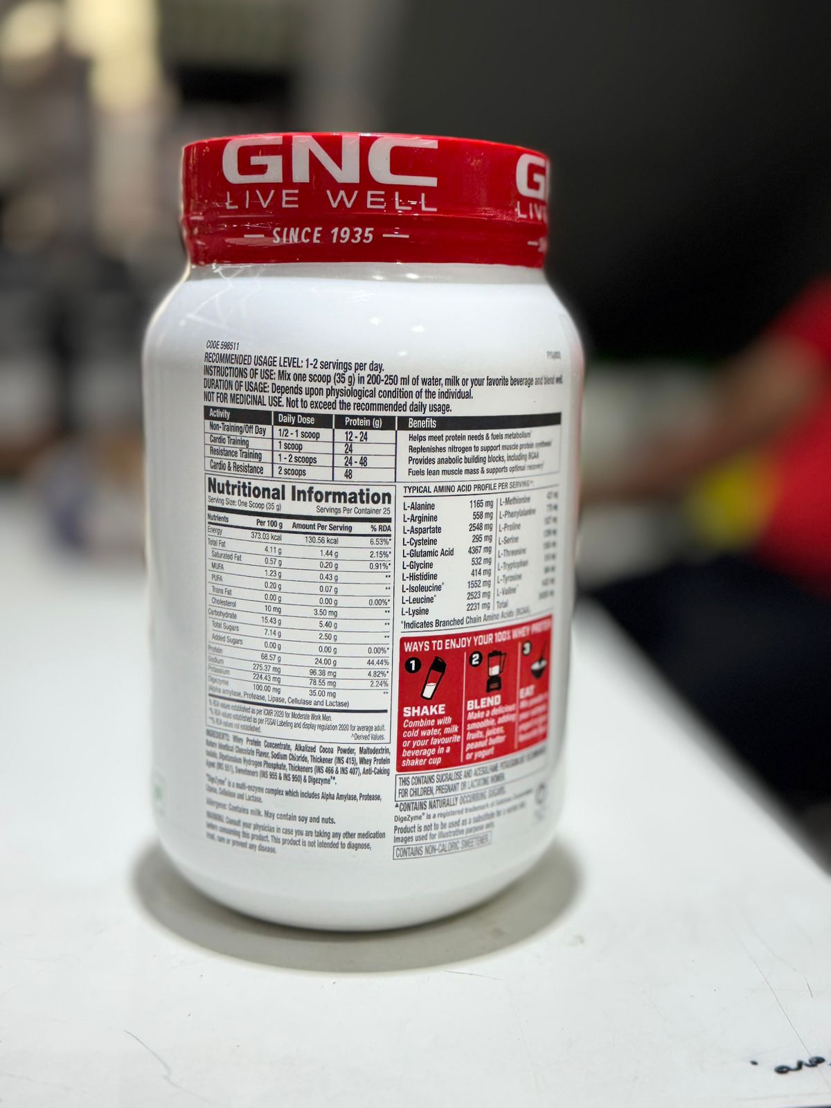 GNC Pro Performance 100 Whey Chocolate Fudge