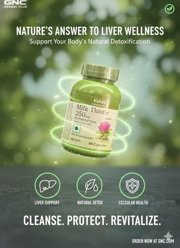 GNC Herbal Plus Milk Thistle 250mg Liver