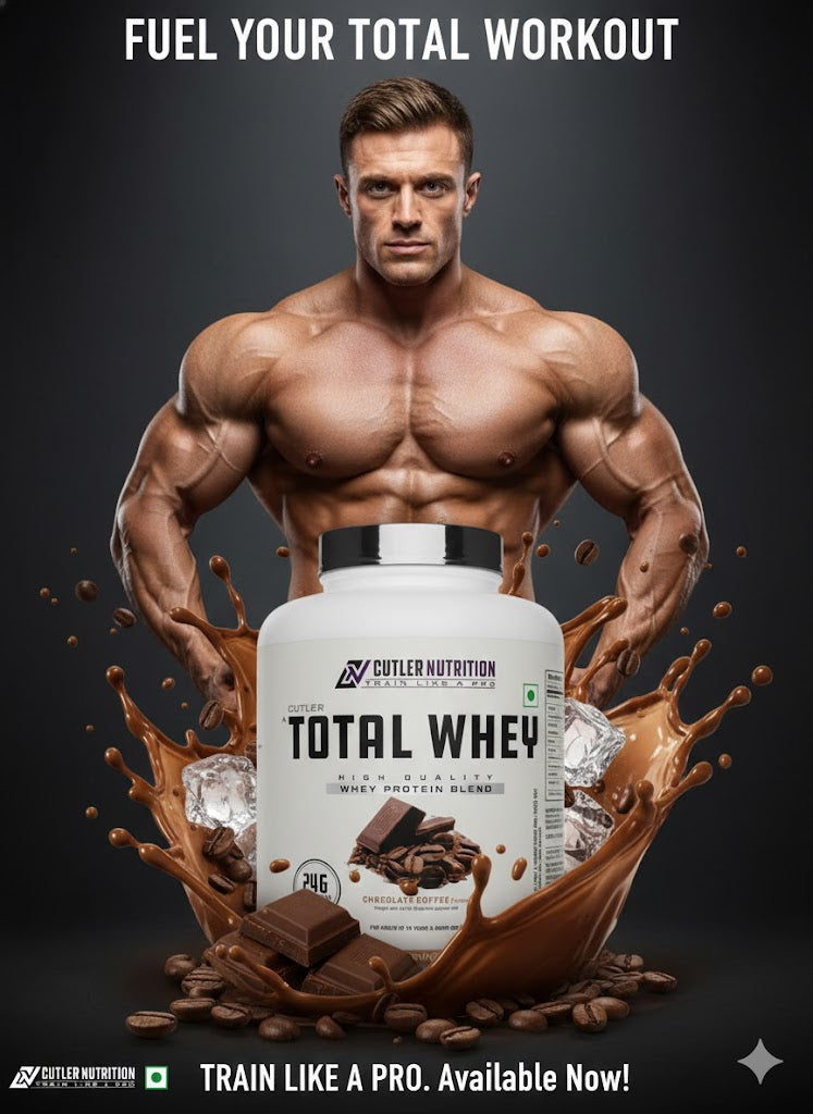 Cutler Nutrition Total Whey - High-Quality Whey Protein Blend - 2kg - Chocolate Coffee