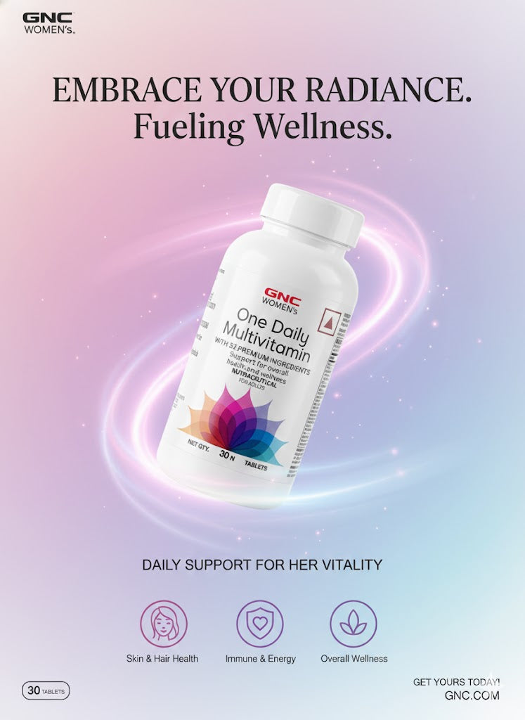GNC Women's One Daily Multivitamin with 32 Premium Ingredients - 30 Tablets