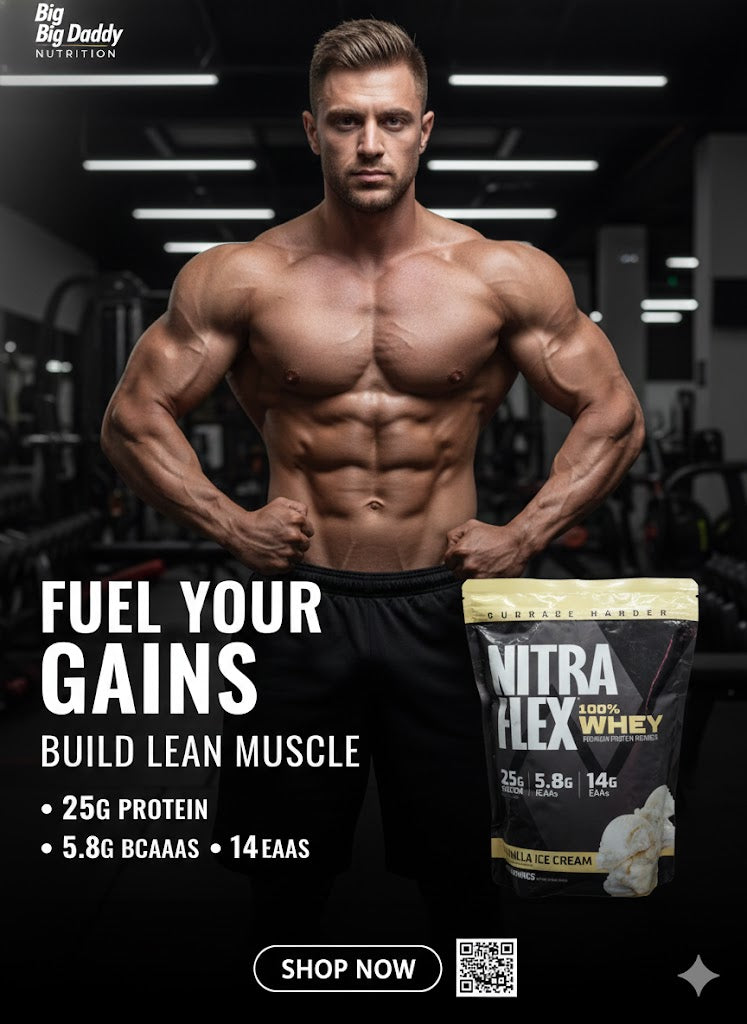 Nitraflex 100% Whey Premium Protein Powder | Vanilla Ice Cream