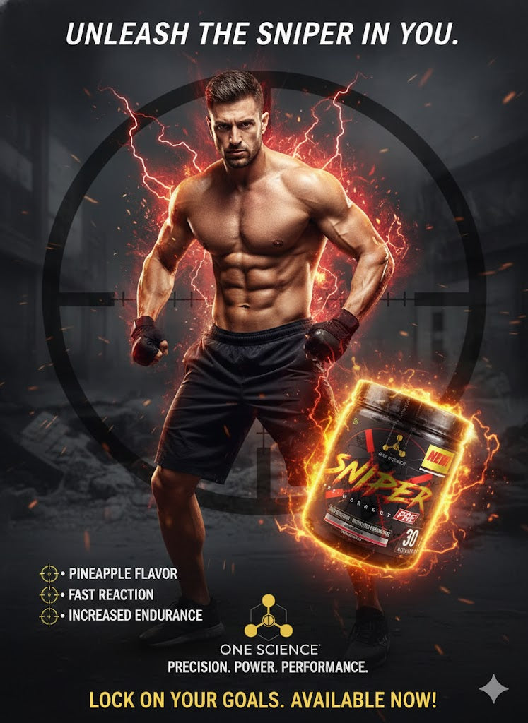 One Science Nutrition | SNIPIER PRE-WORKOUT – Explosive Power & Fast Reaction (Pineapple)