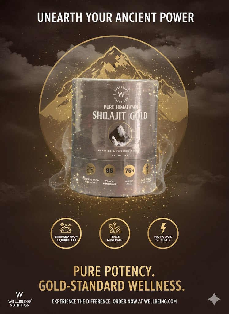 Wellbeing Nutrition Pure Himalayan Shilajit Gold – Purified & Filtered Resin (20g)