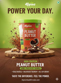 Alpino High Protein Peanut Butter – Dark Chocolate Crunch (1kg) | 30% Protein with Whey Protein