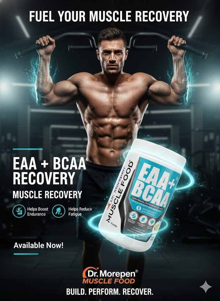 Dr. Morepen Muscle Food | EAA + BCAA – Elite Recovery Formula (450g)