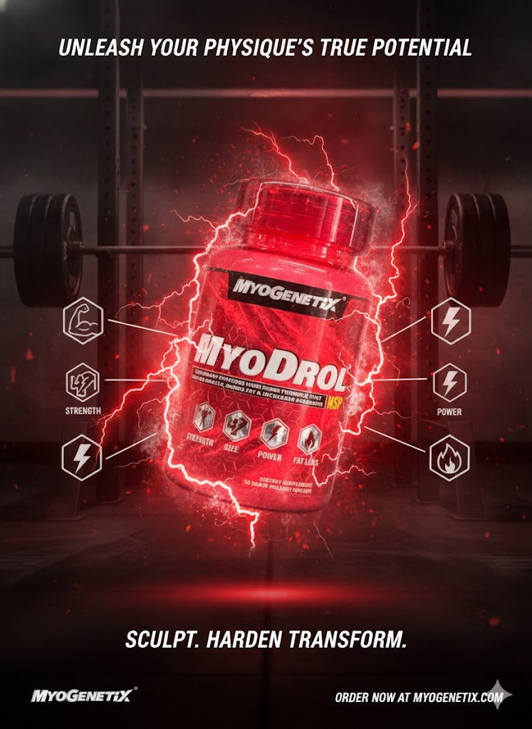 Myogenetix Myodrol HSP – Legendary Physique Hardening Formula (30 Rapid Release GAIN Caplets)