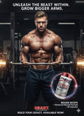 BEAST PHARMA | BIGGER BICEPS – Advanced Muscle Anabolic Matrix (60 Capsules)
