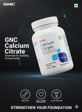 GNC Calcium Citrate 1000mg – Essential Mineral for Strong Bones & Teeth | Highly Absorbable Formula | 120 Tablet