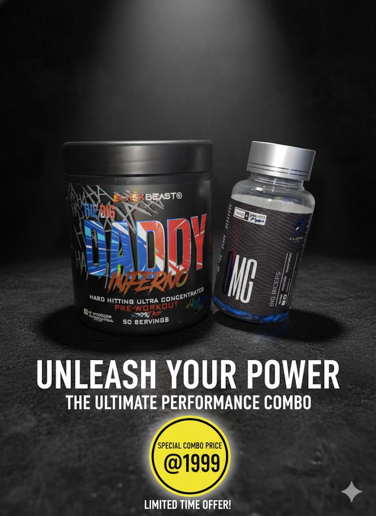 Hardcore Performance & Growth Stack: Black Beast Big Daddy Inferno + OMG Big Biceps